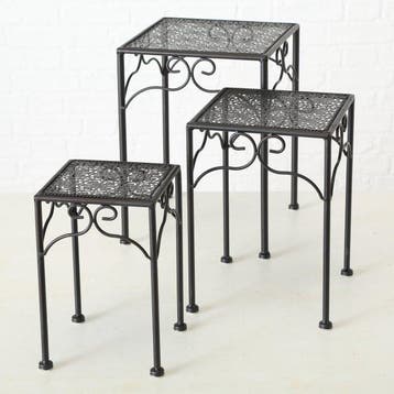 Bijzettafel - Staal - Set 3
