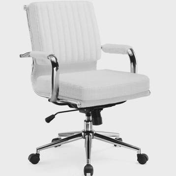 Ergonomische bureaustoel met teddy fluweel stof en verstelba, Verzenden, Nieuw
