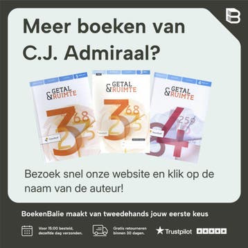 Getal en Ruimte Uitwerkingen 3 vwo deel 1 - C.J. Admiraal, Boeken, Verzenden, Gelezen, C.J. Admiraal