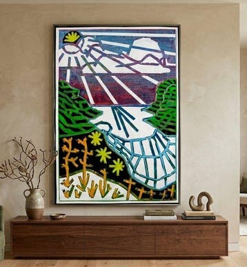 Baptiste Laurent - Rayon sur crique calaver, 160x110cm,