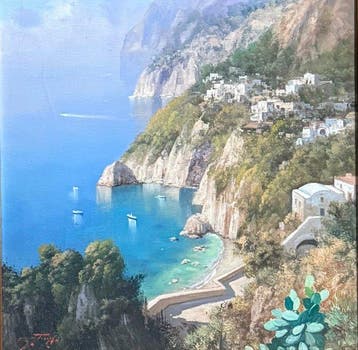 Scuola napoletana (XX) - Veduta di Sorrento