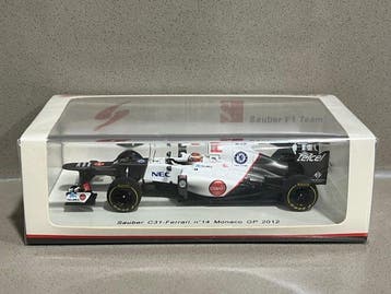 Spark 1:43 - Modelauto - Sauber C31-Ferrari n°14 Monaco GP, Nieuw