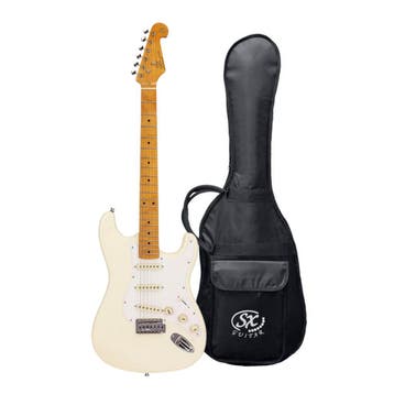 SX SST57 ST-Style Elektrische Gitaar White, Ophalen of Verzenden, Nieuw