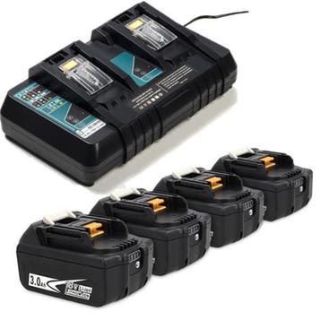 Startset: 4x Makita BL1830B / 18V LXT accu, 123accu huismerk, Verzenden, Nieuw