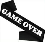 Sjerp Game Over zwart met witte letters, Ophalen of Verzenden, Nieuw, Feestartikel, Overige