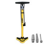 Fietspomp Lynx met drukmeter geel scootmobiel, Ophalen of Verzenden, Nieuw