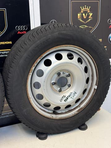 2 stuks All-Seasons Opel Combo velgen met banden 205/60R16, Auto-onderdelen, Banden en Velgen, Gebruikt, 16 inch, Banden en Velgen