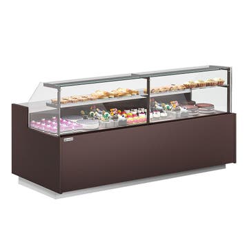 GGM Gastro | Gebaksvitrine RIGA - 2620x990mm - 275 liter - |, Verzenden, Nieuw in verpakking, Overige typen