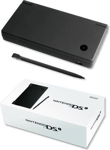 Nintendo DSi Zwart in Doos (Nette Staat) (DS Spelcomputers), Spelcomputers en Games, Ophalen of Verzenden, Zo goed als nieuw