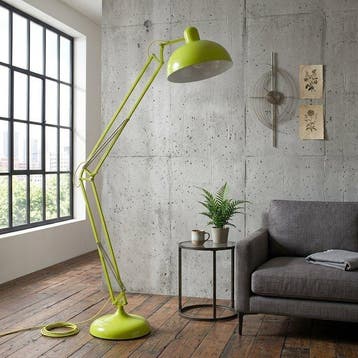 Staande lamp - Staal - 190 cm - Limoengroen