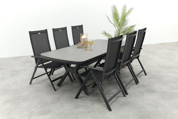 Hartman Napoli/Ponto verstelbare tuinset voor 6 personen, Verzenden, Nieuw, Overige materialen, Tuinset