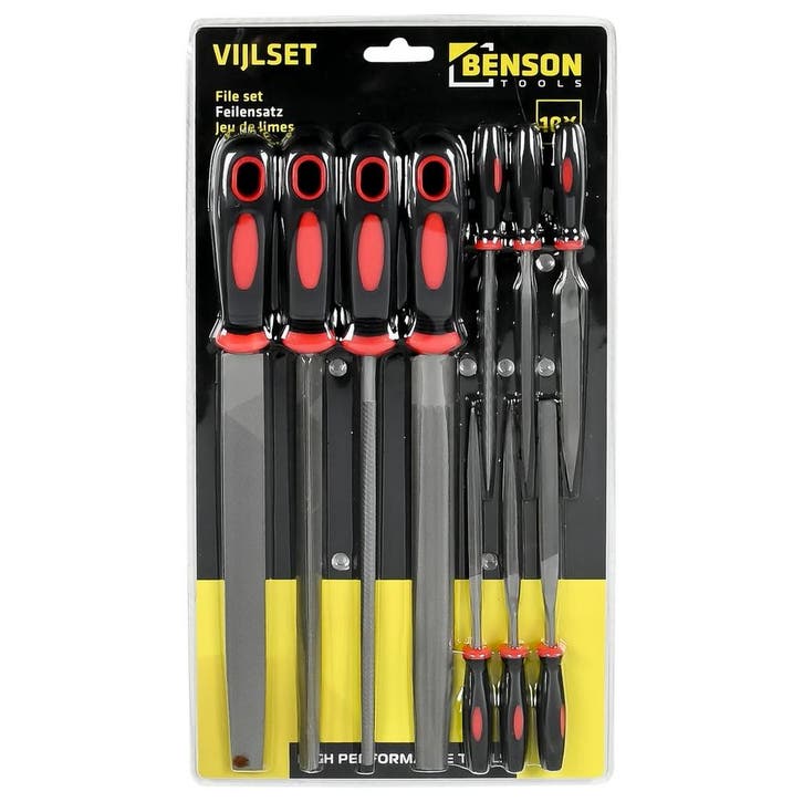Vijl En Raspset - 10 Dlg - Metaalvijlen - Houtrasp - Vijlen, Doe-het-zelf en Verbouw, Gereedschap | Handgereedschap, Nieuw, Ophalen of Verzenden