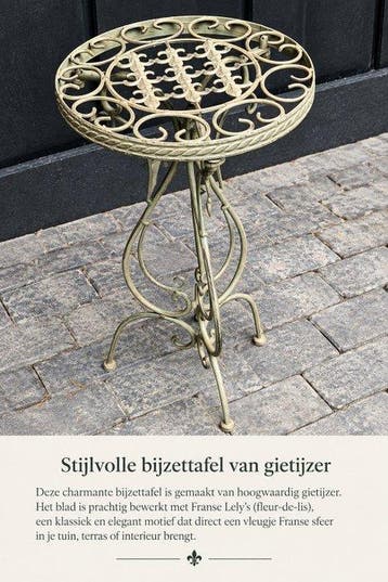 Bijzettafel - Smeedijzer