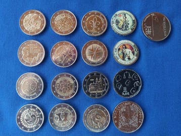 Europa. 2 Euro / 2,5 Euro / 5 Euro 2009/2025 (17 coins)