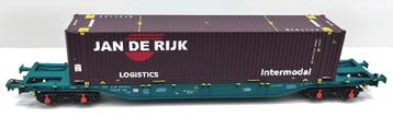 B Models 54.418 Sgns wagon, met 45ft container Jan de Rijk, Ophalen of Verzenden, Nieuw
