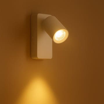 Bedlamp - Wandlamp | Wit | GU10 fitting, Ophalen of Verzenden, Nieuw, Metaal