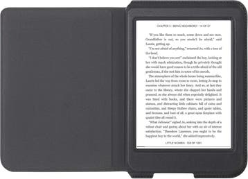 Kobo Nia SleepCover Leren E-Reader Case - Zwart, Computers en Software, E-readers, Verzenden, Zo goed als nieuw