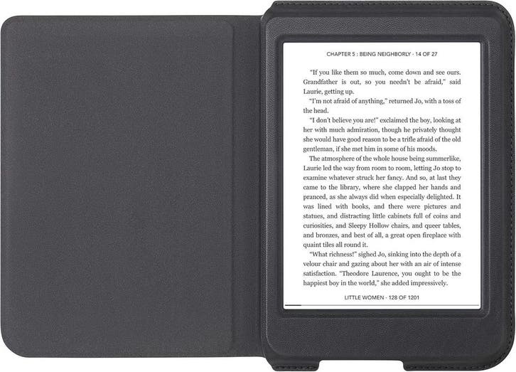 Kobo Nia SleepCover Leren E-Reader Case - Zwart, Computers en Software, E-readers, Zo goed als nieuw, Verzenden