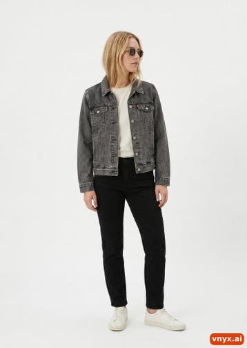 Levi Strauss & Co. Spijkerjassen Dames maat XL Grijs Vintage, Ophalen of Verzenden, Nieuw