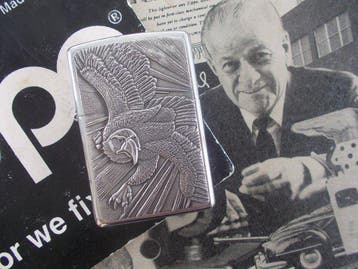 Zippo Vintage Eagle 1998 Barrett Smythe chrome - Zonder, Nieuw