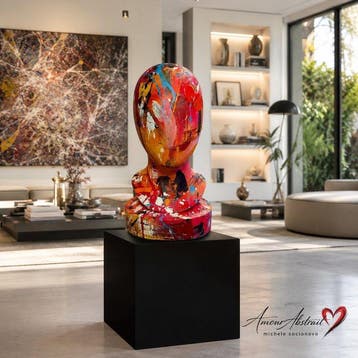 Michele Socionovo - Testa Amour Abstrait, Antiek en Kunst