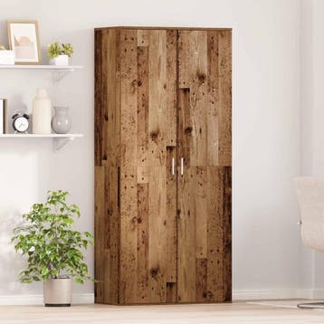 vidaXL Hoge kast 80 x 39 x 178 cm Bewerkt hout Oud hout, Verzenden, Nieuw