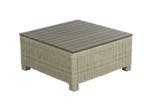 beach7 birdwood footstool tafel vierkant cloudy grey, Nieuw, Wicker
