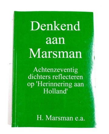 Denkend aan Marsman, Boeken, Verzenden, Gelezen