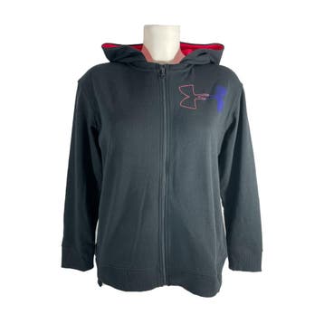 Under Armour Treadborne Terry Full Zip Girls - Black, Ophalen of Verzenden, Nieuw, Overige maten