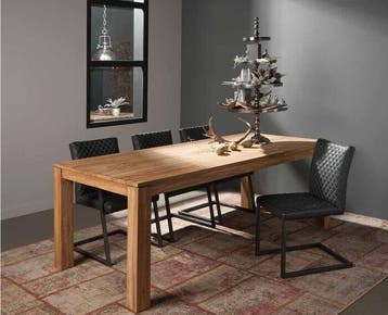 Tower Living Eettafel Losari rechthoekig teakhout 180x90x78, Huis en Inrichting, Tafels | Eettafels, Ophalen of Verzenden, Nieuw