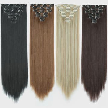 24 Inch Clip-in Haarverlenging - 7 Delig Set met 16 Clips -, Verzenden, Nieuw