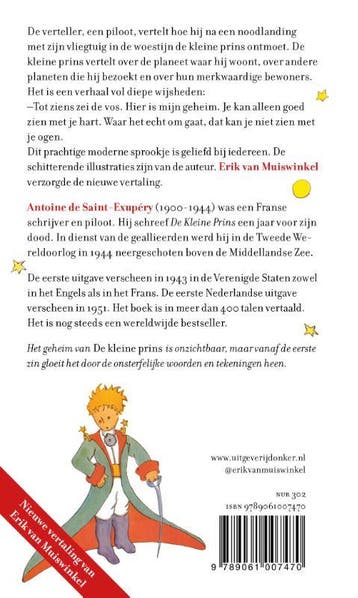 De kleine prins 9789061007470 Antoine de Saint-Exupéry, Verzenden, Zo goed als nieuw, Antoine de Saint-Exupéry