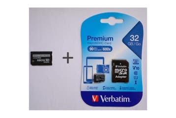 Adapter Memory Stick Pro Duo + 32gb microSDHC, Ophalen of Verzenden, Nieuw, Memory stick, 32 GB