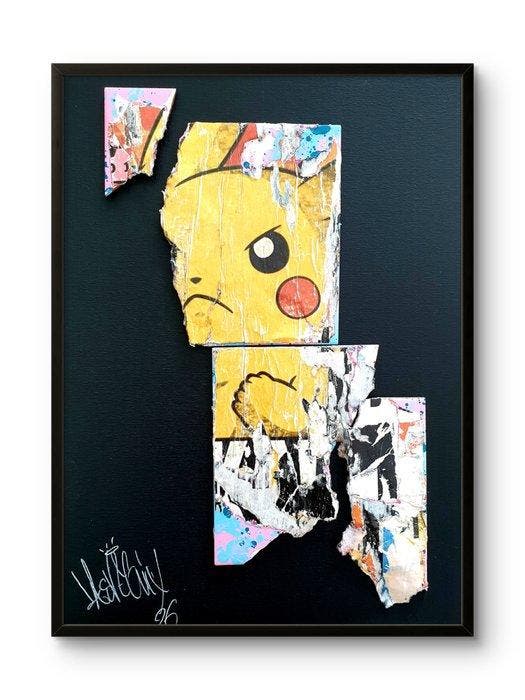 lasveguix (1986) - Carrelage PIKACHU, Antiek en Kunst, Kunst | Schilderijen | Modern