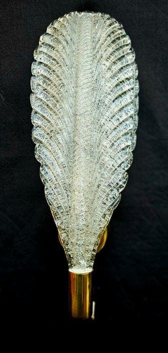 Wandlamp - leaf - Glas, Antiek en Kunst