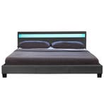 Gestoffeerd bed Paris - 140 x 200 cm - Donkergrijs - LED Ver, Huis en Inrichting, Verzenden, Nieuw