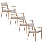 Garden Impressions Lily tuinstoel light teak - 4 stuks, Verzenden, Nieuw