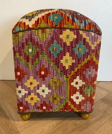 Kelim Poef(Ongebruikt/Nieuw) - Tapijt - 36 cm - 36 cm, Nieuw