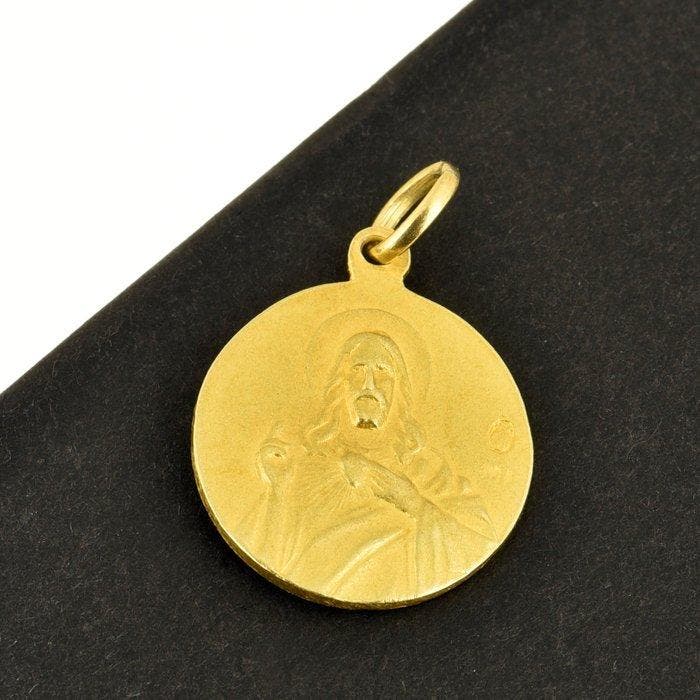 Hanger - 18 karaat Geel goud, Sieraden, Tassen en Uiterlijk, Antieke sieraden