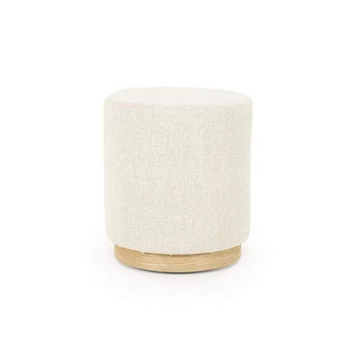 Poef Avah Small - Beige Mantz - 96299 - eleonora producten, Huis en Inrichting, Stoffering | Tapijten en Kleden, Nieuw