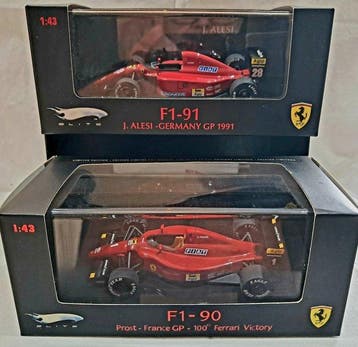 Hot Wheels 1:43 - Model raceauto (2) - Ferrari F1-90 (641/2), Nieuw