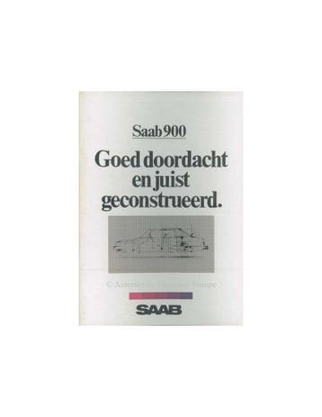 1982 SAAB 900 BROCHURE NEDERLANDS, Boeken, Nieuw, Author