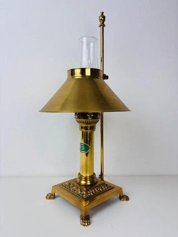Tafellamp - Paris Orient Express Istanbul brass tafel lamp -