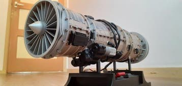 1:10 - Modelbouwdoos - Teching DM135 Small Bypass Jet Engine, Nieuw