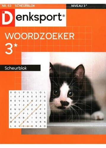 Denksport Woordzoeker Scheurblok - 63 2025, Verzenden, Nieuw, Sport en Vrije tijd