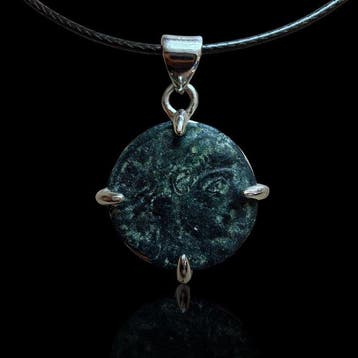 Oud-Romeins Brons Coin pendant (Zonder minimumprijs)