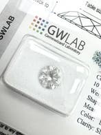 1 pcs Diamant (Natuurlijk) - 1.50 ct - Rond - D (kleurloos), Nieuw