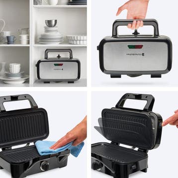 2dekans | KitchenBrothers 3-in-1 Wafelijzer - Tosti Apparaat, Ophalen of Verzenden, Zo goed als nieuw