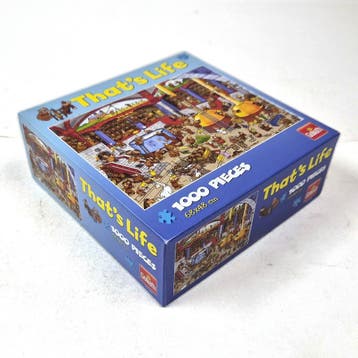 Goliath That's Life puzzel Brouwerij met monniken, 1000, Verzenden, Gebruikt