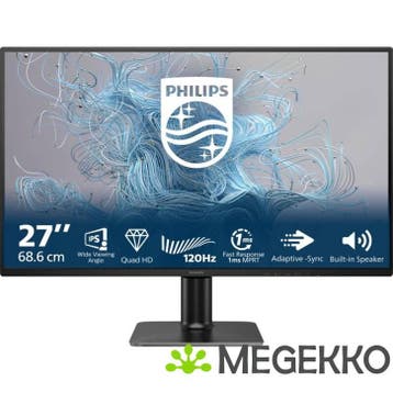 Philips 2000 Series 27E2N2500/00 27  QHD 120Hz IPS Monitor, Verzenden, Nieuw, Philips